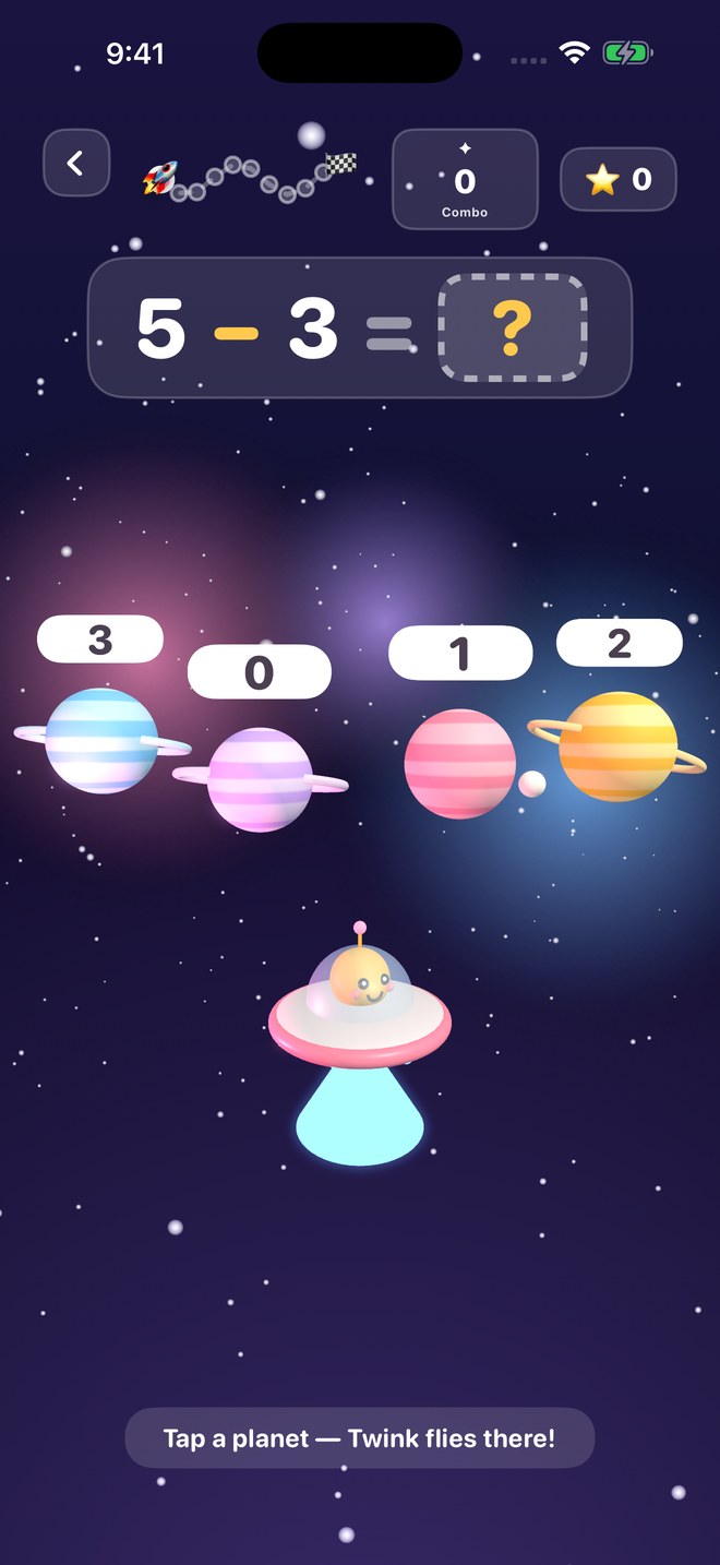 MathStar space arithmetic screen